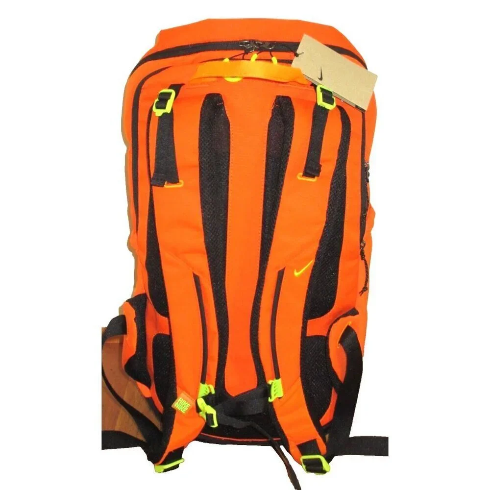 Nike Hike Backpack Travel Bag Safety Orange Black Atomic Green 27L DJ9677-819